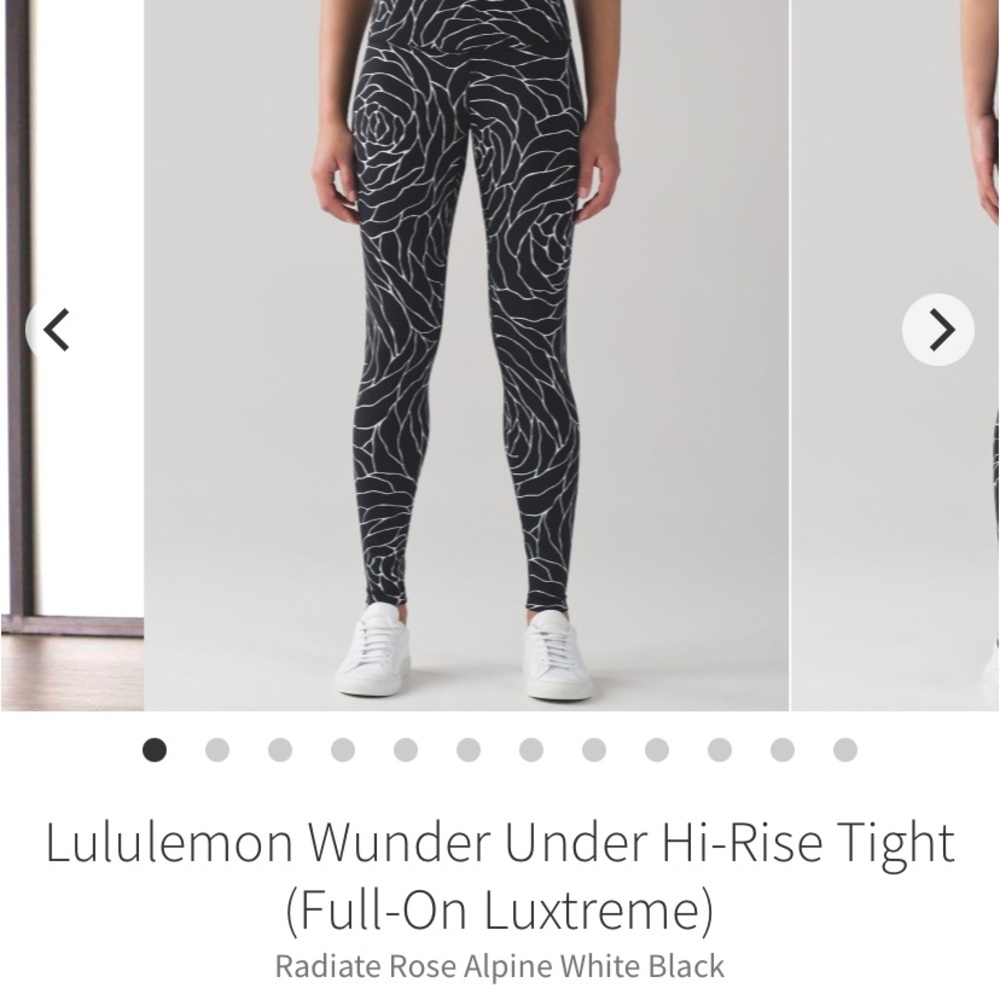 Lululemon WUNDER UNDER HI-RISE TIGHT RADIATE ROSE ALPINE s 8
